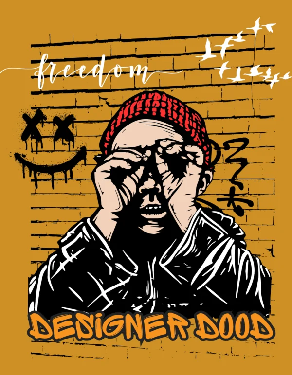 Freedom Street Art Oversized T-Shirt