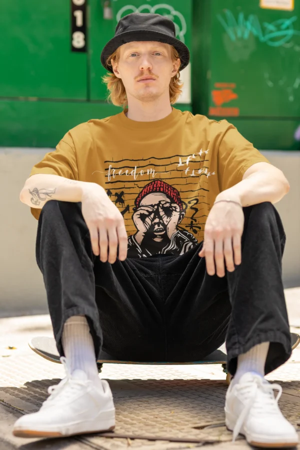 Freedom Street Art Oversized T-Shirt