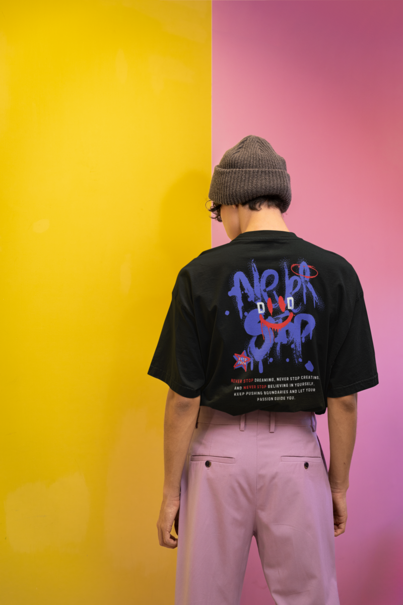 Never Stop Oversized Tshirt for Men