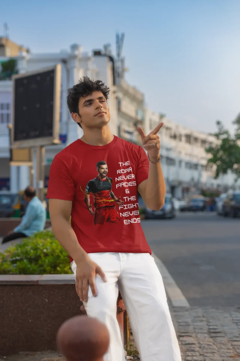 roar never fades rcb tshirt