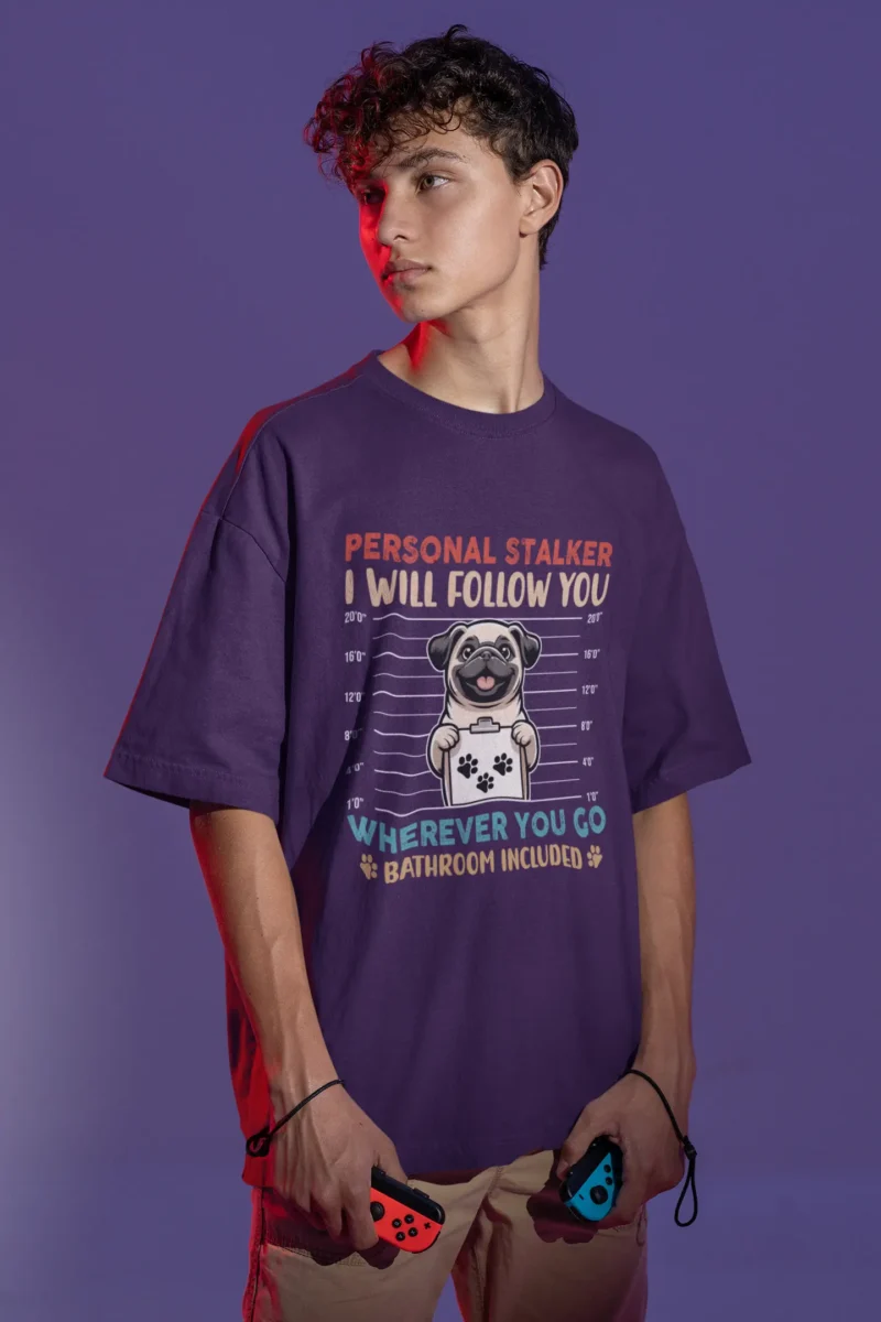 Stalker Oversized Tshirt for Men : Designer Dood - Image 2