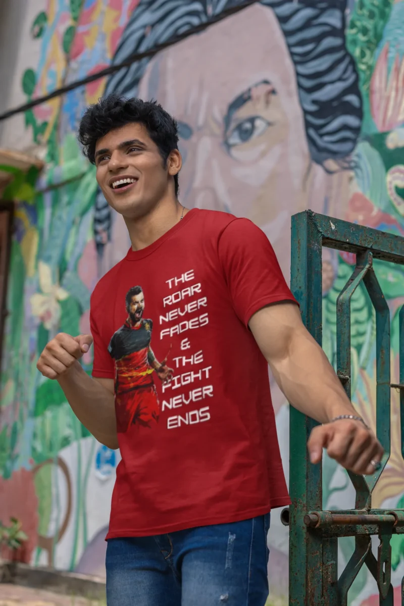 roar never fades rcb tshirt